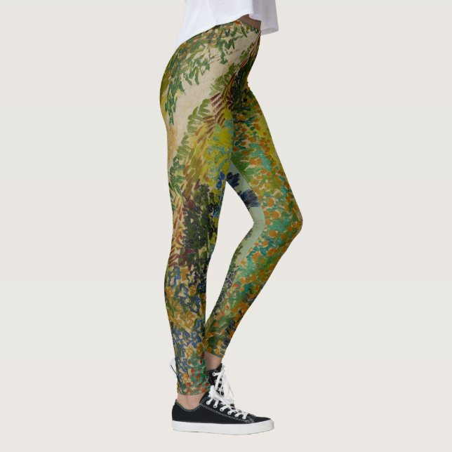Garden at Arles by Vincent Van Gogh Leggings (Right)