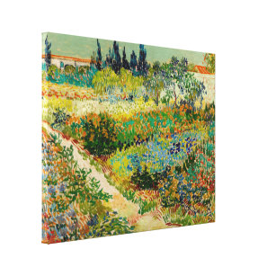 Garden at Arles   Vincent Van Gogh Canvas Print