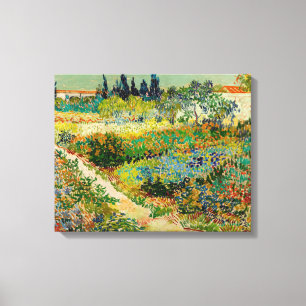 Garden at Arles   Vincent van Gogh Canvas Print