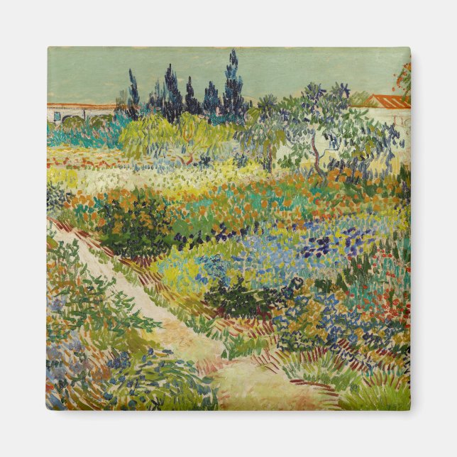 Garden at Arles | Vincent van Gogh Magnet (Front)