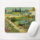 Garden at Arles | Vincent Van Gogh Mouse Mat<br><div class="desc">Garden at Arles (1888) by Dutch post-impressionist artist Vincent Van Gogh. Original artwork is an oil on canvas depicting a lush landscape of colourful flowers. 

Use the design tools to add custom text or personalise the image.</div>