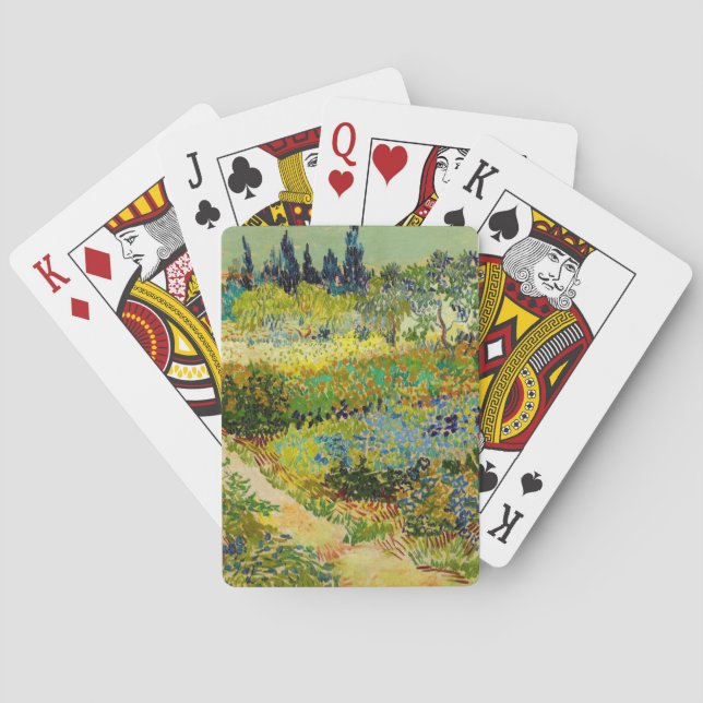 Garden at Arles | Vincent van Gogh Playing Cards (Back)