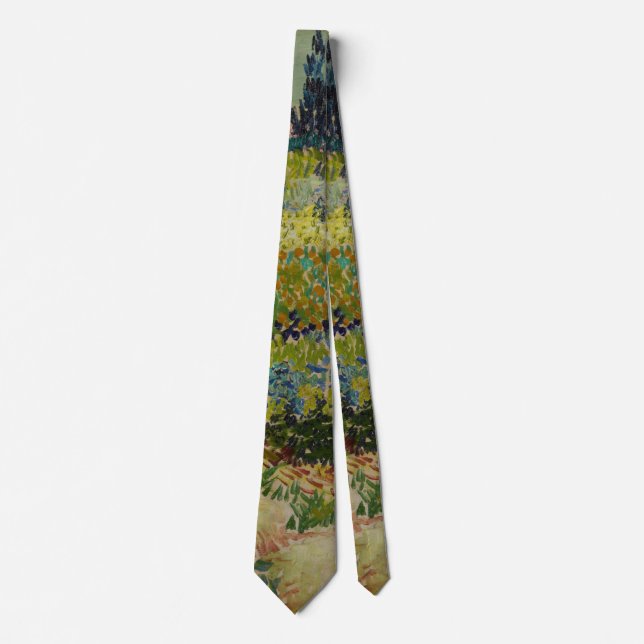 Garden at Arles - Vincent Van Gogh Tie (Front)