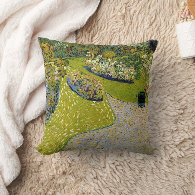 Garden at  Auvers, Vincent van Gogh Cushion (Blanket)