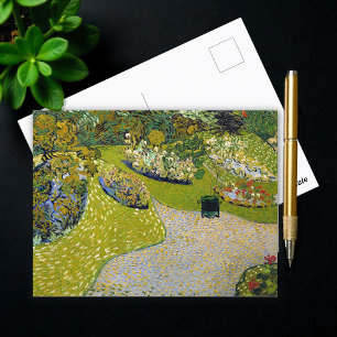 Garden at  Auvers, Vincent van Gogh Postcard