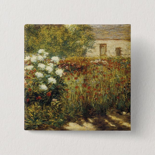 Garden at Giverny 15 Cm Square Badge (Front)