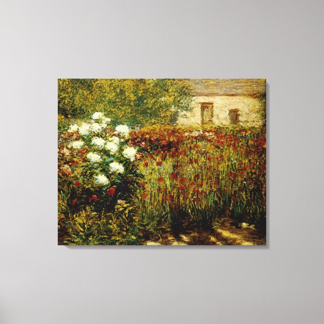 Garden at Giverny Canvas Print (Front)