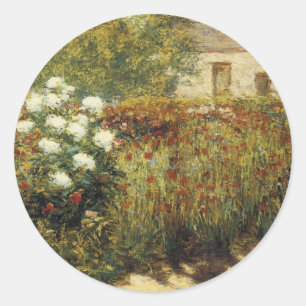 Garden at Giverny Classic Round Sticker
