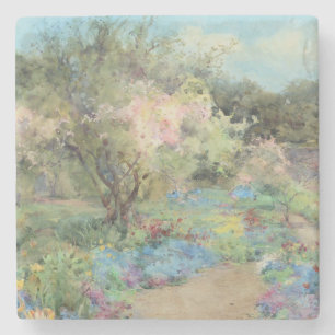 Garden at Kilmurry (by Mildred Anne Butler) Stone Coaster