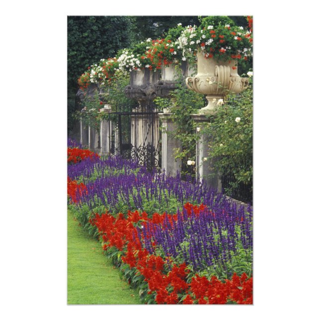 Garden at Mirabell Palace, Salzburg, Austria Photo Print (Front)