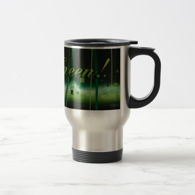 Garden at Night (go green) Travel Mug (Right)