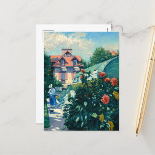 Garden at Petit Gennevilliers by Caillebotte Holiday Postcard