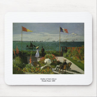 Garden at Saint Adresse by Claude Monet Mouse Mat