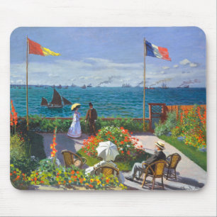 Garden At Saint Adresse Painting By Claude Monet Mouse Mat