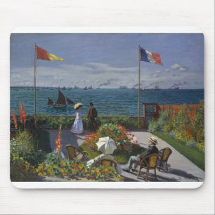 Garden at Sainte-Adresse (1867) Mouse Mat
