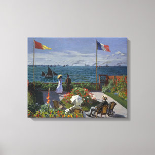 Garden at Sainte-Adresse by Claude Monet Canvas Print