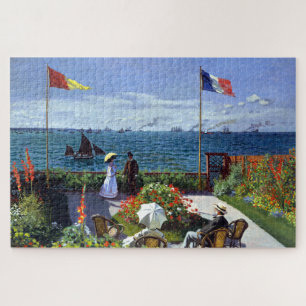 Garden at Sainte-Adresse by Claude Monet Jigsaw Puzzle