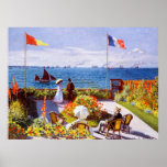 Garden at Sainte-Adresse by Claude Monet Poster<br><div class="desc">Garden at Sainte-Adresse by Claude Monet This is a digitally painted quality reproduction of Claude Monet's oil painting "Garden at Sainte-Adresse, made in 1867. We suggest the semi-gloss paper or better for stunning colour and for a quality print that will last for years. Note: The size you choose may change...</div>