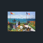 Garden at Sainte-Adresse | Claude Monet Canvas Print<br><div class="desc">Garden at Sainte-Adresse,  or Jardin à Sainte-Adresse (1867) by French impressionist artist Claude Monet. The painting depicts a sunlit scene of contemporary leisure at Monet's seaside summer resort of Sainte-Adresse.

Use the design tools to add custom text or personalise the image.</div>