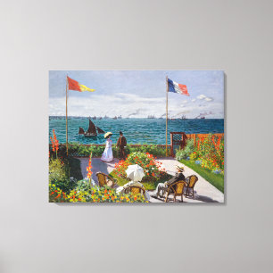 Garden at Sainte-Adresse Claude Monet Canvas Print