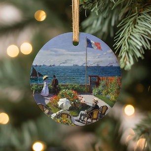 Garden at Sainte-Adresse   Claude Monet Ceramic Tree Decoration