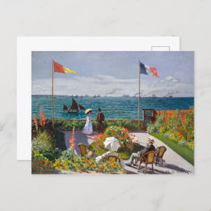 Garden at Sainte-Adresse   Claude Monet   Postcard