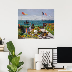Garden at Sainte-Adresse Claude Monet Poster