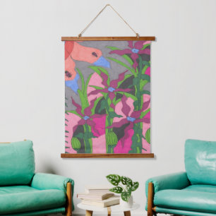 Garden at Twilight Hanging Tapestry