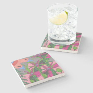 Garden at Twilight Stone Coaster