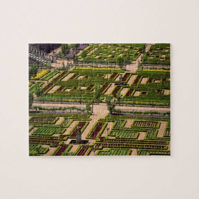 Garden at Villandry Chateau, Indre-et-Loire, 2 Jigsaw Puzzle (Horizontal)