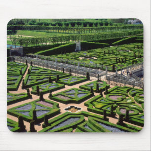 Garden at Villandry Chateau, Indre-et-Loire, Mouse Mat