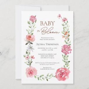 Garden Baby in Bloom Baby Shower Invitation