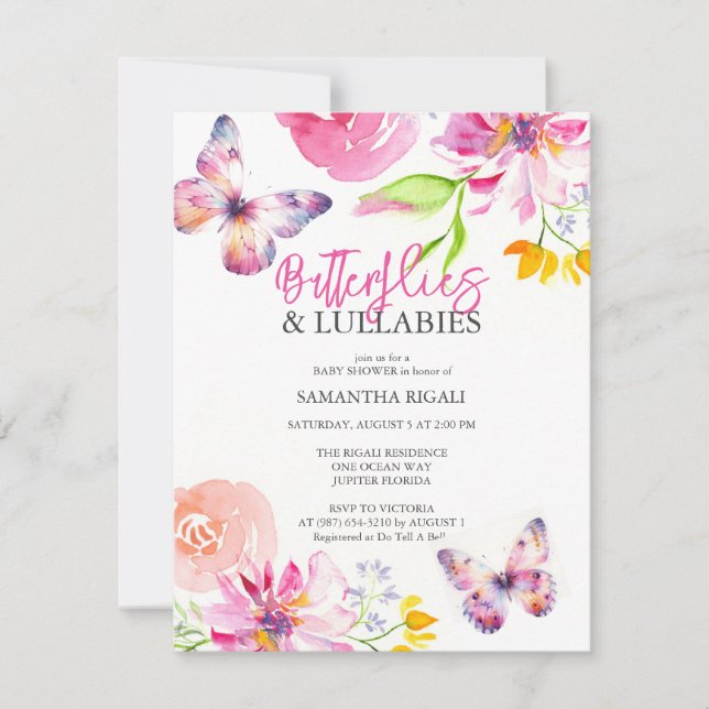 Garden Baby Shower Invitations (Front)