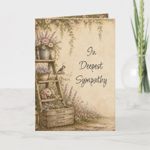 Garden Beautiful Garden Flower Sympathy Card