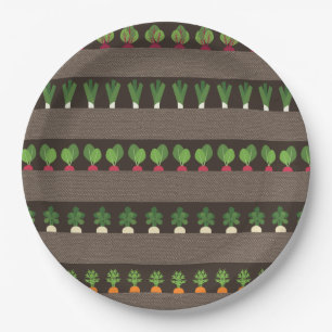 Garden Beds Paper Plate