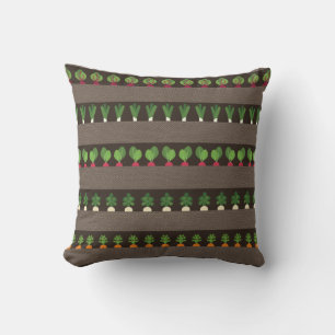 Garden Beds Throw Pillow