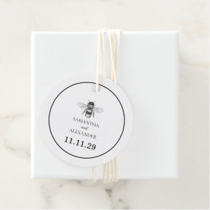 Garden Bee Favour Tags