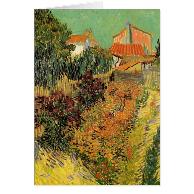 Garden Behind a House by Vincent van Gogh (Front)