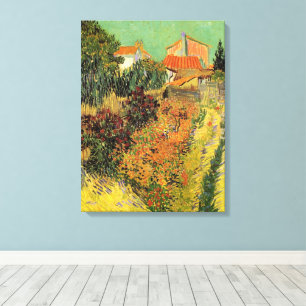 Garden Behind a House by Vincent van Gogh Canvas Print