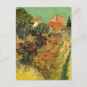 Garden Behind a House by Vincent van Gogh Postcard