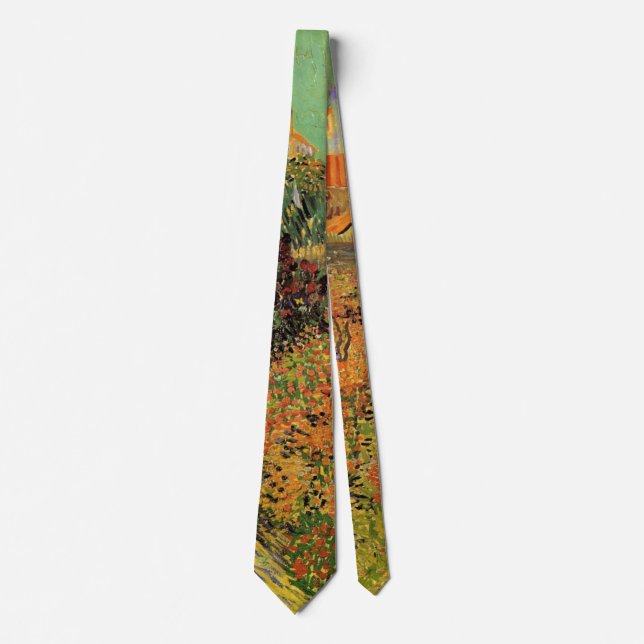 Garden Behind a House by Vincent van Gogh Tie (Front)