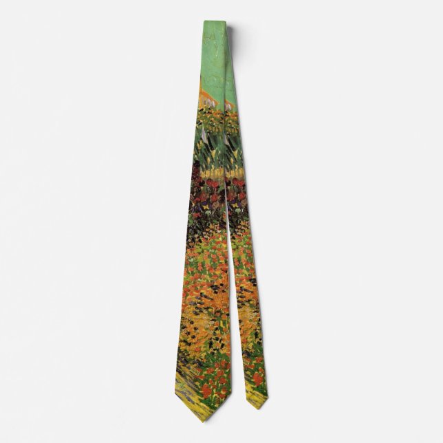 Garden Behind a House by Vincent van Gogh Tie (Front)
