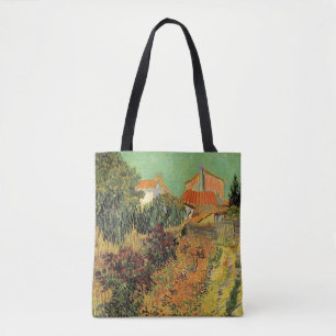 Garden Behind a House by Vincent van Gogh Tote Bag