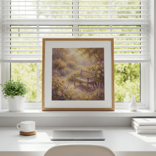 Garden Bench Wall Art