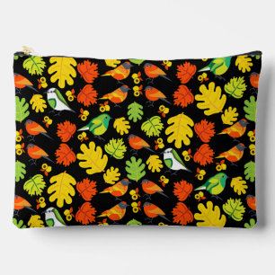 Garden Bird Home Decor Print Accessory Pouch