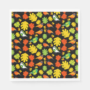Garden Bird Home Decor Print Napkin