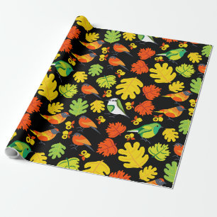 Garden Bird Home Decor Print Wrapping Paper