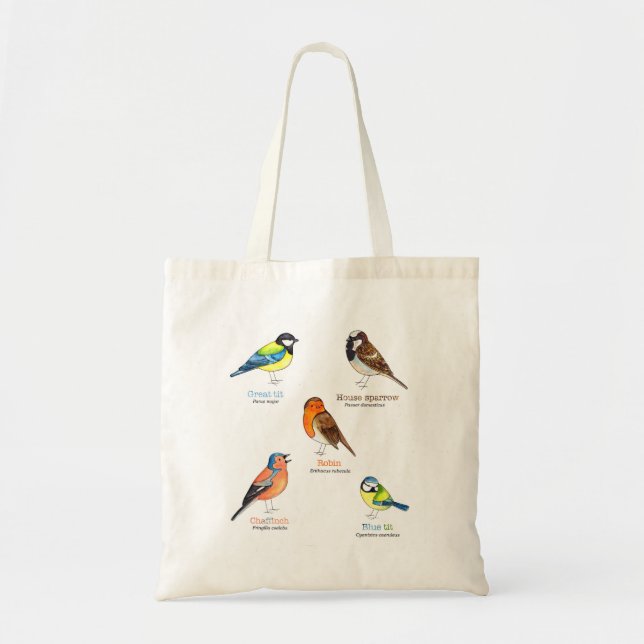 Garden bird tote bag (Front)