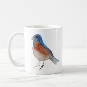Garden Bird Watercolor Painting Mug