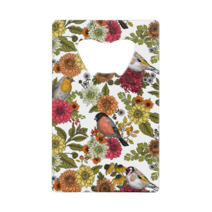 Garden birds and flowers 1